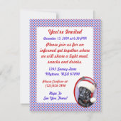 Duitse kerstkerstman Shepherd BLK Kaart (Achterkant)