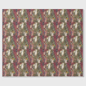  Duitse kerstkunst Victoriaans voor kerstmis Cadeaupapier (Vlak)