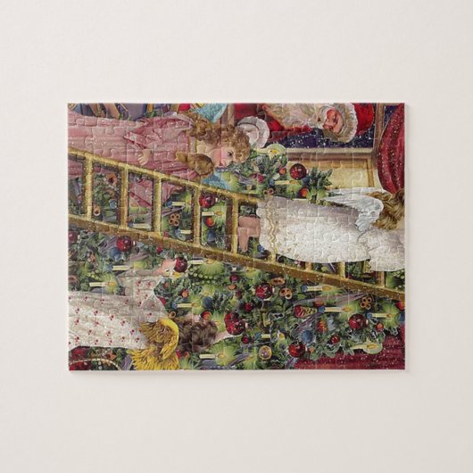  Duitse kerstkunst Victoriaans voor kerstmis Legpuzzel (Horizontaal)