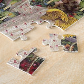  Duitse kerstkunst Victoriaans voor kerstmis Legpuzzel (Zijkant)