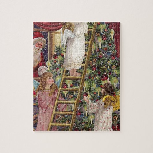  Duitse kerstkunst Victoriaans voor kerstmis Legpuzzel (Verticaal)