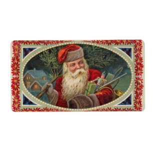 Duitse kerstlabels etiket