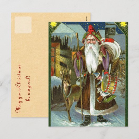 Duitse Kerstman Briefkaarten (Voorkant / Achterkant)