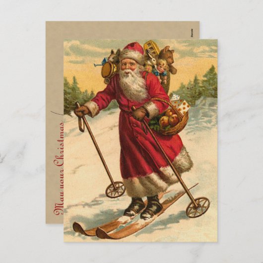 Duitse Kerstman Briefkaarten (Voorkant / Achterkant)