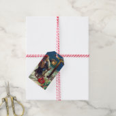 Duitse kerstman cadeau tags cadeaulabel (Met Touw)
