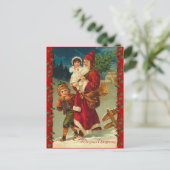  Duitse Kerstman en Kinder Briefkaart (Staand voorkant)