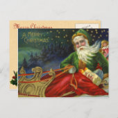  Duitse kerstman Feestdagenkaart (Voorkant / Achterkant)