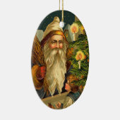 Duitse kerstman, geelstaartversiering keramisch ornament (Rechts)