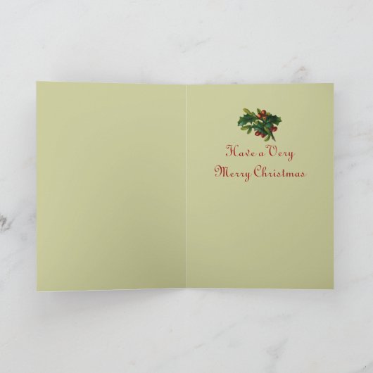 Duitse Kerstman Kaart (Binnen)