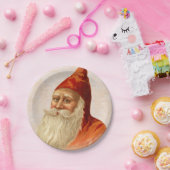  Duitse kerstman met ouderwetse kerstman Papieren Bordje (Feest)