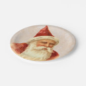 Duitse kerstman met ouderwetse kerstman Papieren Bordje (Gekanteld)