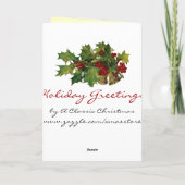 Duitse Kerstman Vintage Kerst Kaart (Achterkant)