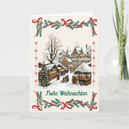 Duitse kerstmarkt kerst Kaart