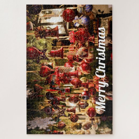 Duitse kerstmarkt Ornamenten Legpuzzel (Verticaal)