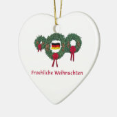 Duitse Kerstmis 2 Keramisch Ornament (Links)