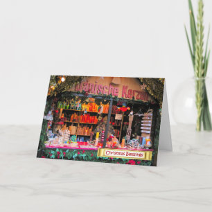 Duitse Kerstmis, kaarsen lichten kerstmis aan Feestdagen Kaart