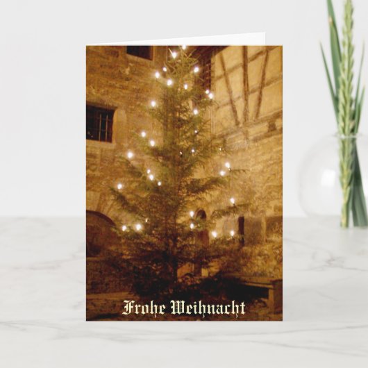 Duitse Kerstmis kaart-Frohe Weihnacht Feestdagen Kaart (Voorkant)