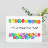 Duitse Kerstmis van Weihnachten van Frohe, Kaart (Staand voorkant)