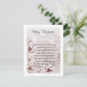 Duitse kerstmuziek Poinsettias Vintage Feestdagenkaart (Staand voorkant)