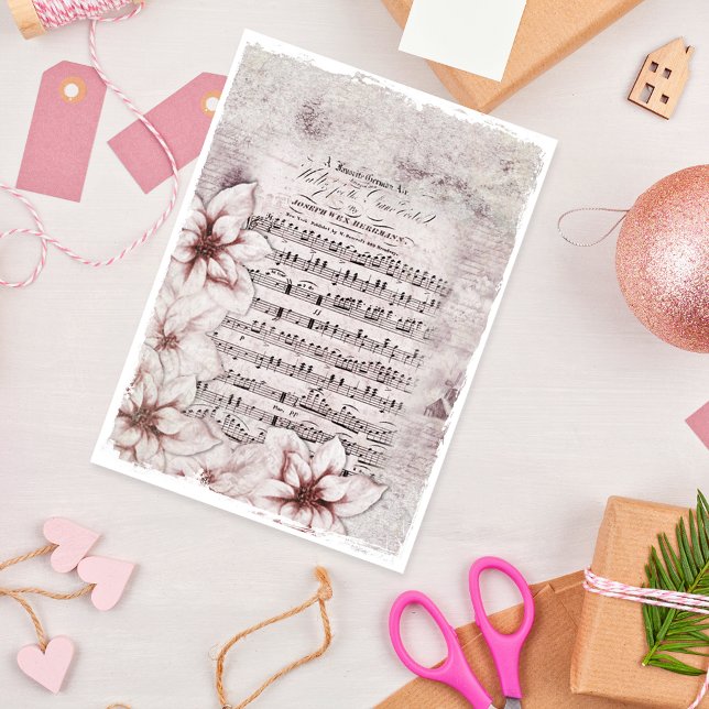 Duitse kerstmuziek, Vintage met Poinsettias (Creator heeft geüpload)