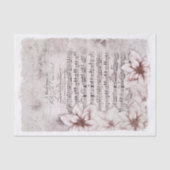 Duitse kerstmuziek, Vintage met Poinsettias Tissuepapier (Voorkant)