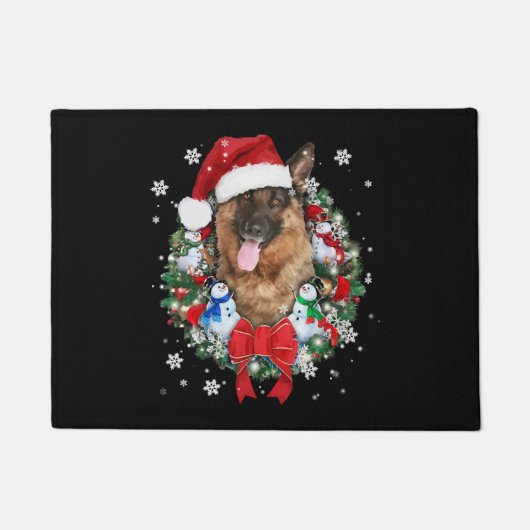 Duitse kerstsiergeschenk Shepherd Deurmat (Voorkant)