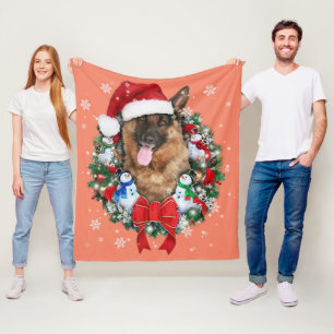 Duitse kerstsiergeschenk Shepherd Fleece Deken