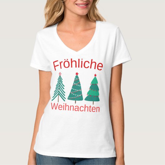 Duitse kerstvakantie Duitsers uit Duitsland moeder T-shirt (Voorkant)