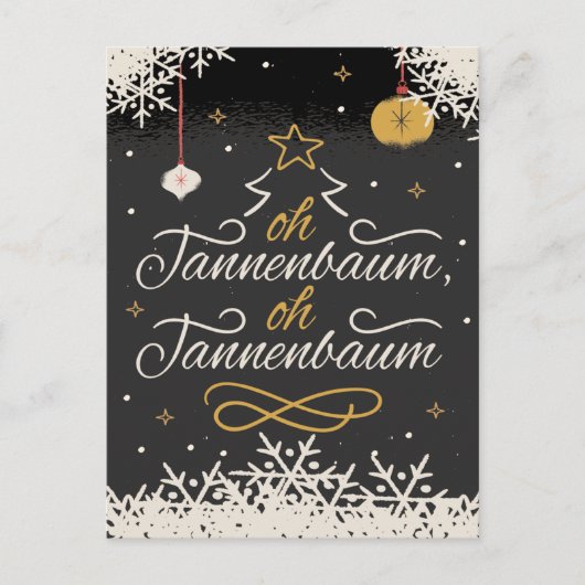 DUITSE KERSTVAKANTIE GROET KAART (Voorkant)