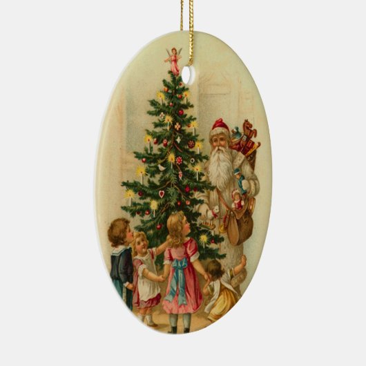 Duitse kerstversiering keramisch ornament (Rechts)