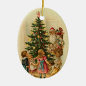 Duitse kerstversiering keramisch ornament (Voorkant)
