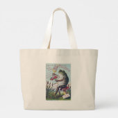 Duitse keulen-kikkerviskaart grote Canvas tas (Achterkant)