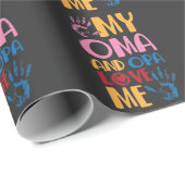 Duitse kleindochter Oma en Opa Love Me Cadeaupapier (Rol Hoek)