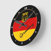 Duitse klok, modern huisontwerp, Duitse vlag Ronde Klok (Hoek)