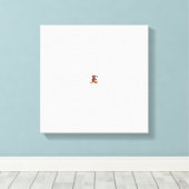 Duitse Koe Mischief Canvas Afdruk (Insitu (Houten vloer))