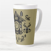 Duitse koekoekoeksklok Kerstmis Latte Mok (Rechterhoek)