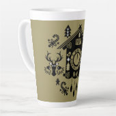 Duitse koekoekoeksklok Kerstmis Latte Mok (Linkerhoek)