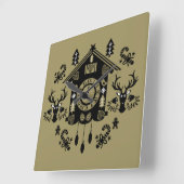 Duitse koekoekoeksklok Kerstmis Vierkante Klok (Hoek)