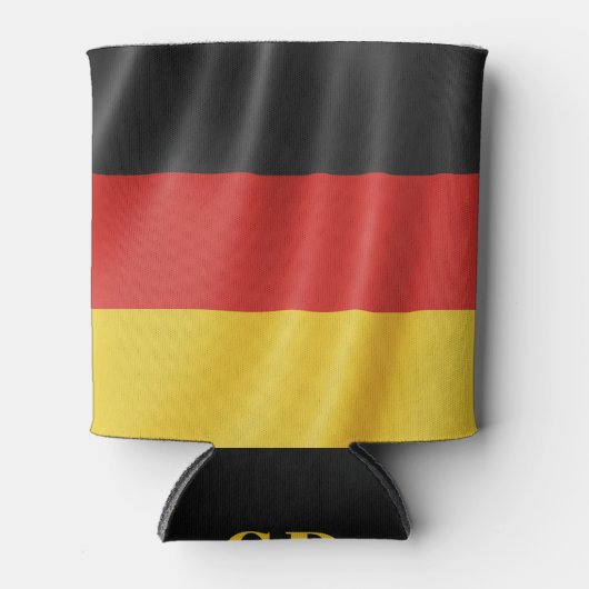 Duitse koelbox van het douanemonogram van de vlag blikjeskoeler (Voorkant)