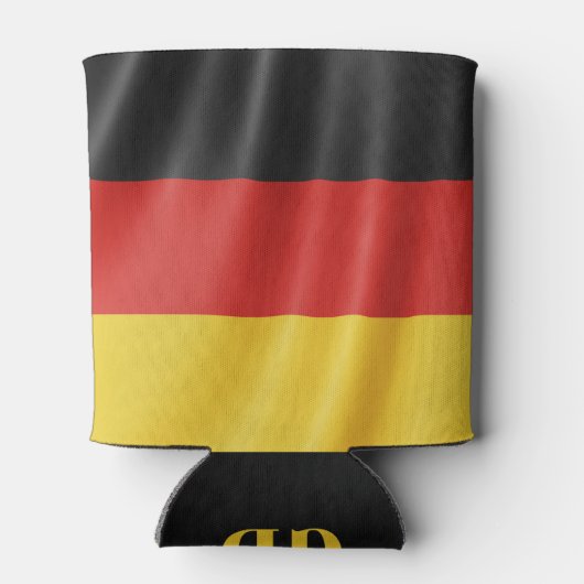 Duitse koelbox van het douanemonogram van de vlag blikjeskoeler (Achterkant)