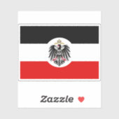 Duitse koloniale rijk (Reichskoloniale vlag) Sticker (Vel)