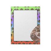 Duitse kortehardeschilderschilfering notitieblok (Linkerzijde)