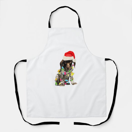 Duitse Korthaar Pointer Christmas Design Schort (Voorkant)