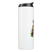 Duitse Korthaar Pointer Christmas Design Thermosbeker (Gedraaid links)