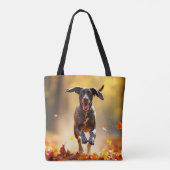 Duitse Korthaar Pointer Elegante Schouder Canvas t Tote Bag (Achterkant)
