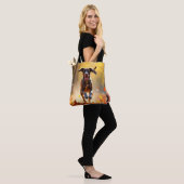 Duitse Korthaar Pointer Elegante Schouder Canvas t Tote Bag (Op model)