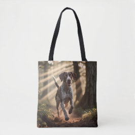 Duitse Korthaar Pointer Elegante Schouder Canvas t Tote Bag