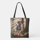 Duitse Korthaar Pointer Elegante Schouder Canvas t Tote Bag (Achterkant)