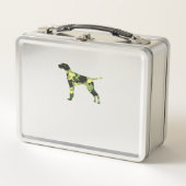 Duitse Korthaar Pointer _ Hond Camouflage Silhouet (Voorkant)