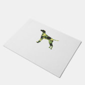 Duitse Korthaar Pointer _ Hond Camouflage Silhouet Deurmat (Schuin)